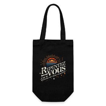 Repent, for the kingdom of heaven is at hand - Gift Bag for Bottles - black - Front