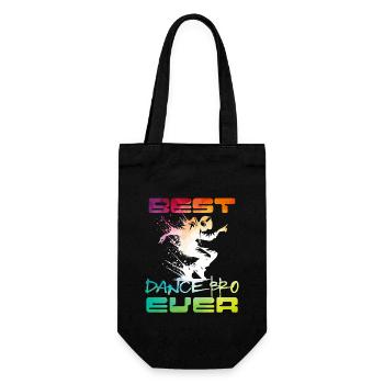 Best Dance Bro Ever Cool Dancer - Gift Bag for Bottles - black - Front