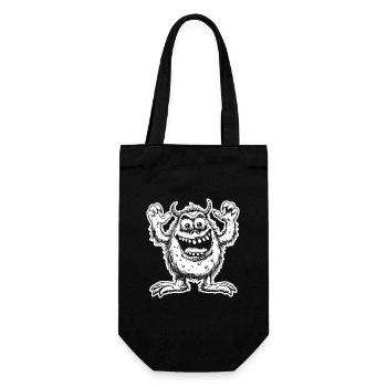 Monster - Geschenkbeutel für Flaschen - Schwarz - Vorne