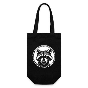 Raton laveur - Sac à bouteille - noir - Devant
