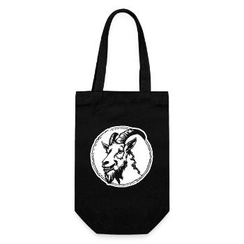 Goat Capricorn Goat - Gift Bag for Bottles - black - Front
