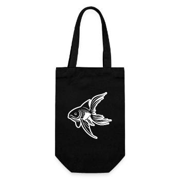 Poisson - Sac à bouteille - noir - Devant