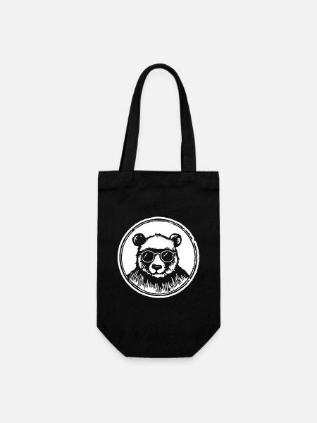 Panda Panda Ours - Sac à bouteille - noir