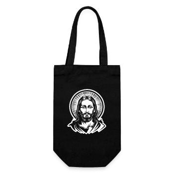 Jesus Christus Katholisch Religion Christentum - Geschenkbeutel für Flaschen - Schwarz - Vorne