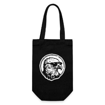 Eagle Eagle Head - Gift Bag for Bottles - black - Front