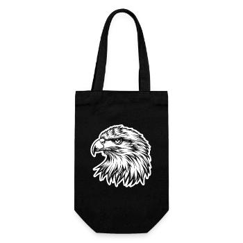 Eagle Eagle Head - Gift Bag for Bottles - black - Front