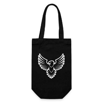 Eagle Eagle Head - Gift Bag for Bottles - black - Front