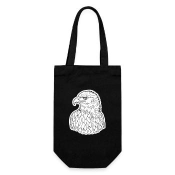 Eagle Eagle Head - Gift Bag for Bottles - black - Front