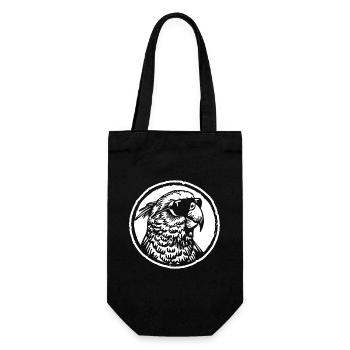 Perroquet oiseau - Sac à bouteille - noir - Devant