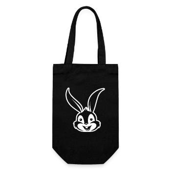 Rabbit Rabbit - Gift Bag for Bottles - black - Front