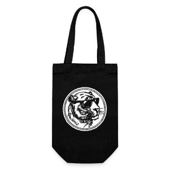 Panther - Gift Bag for Bottles - black - Front