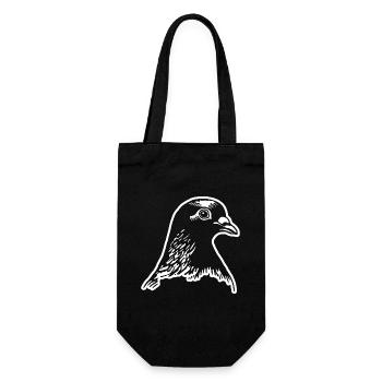 pigeon transporteur pigeon colombophile cadeaux - Sac à bouteille - noir - Devant