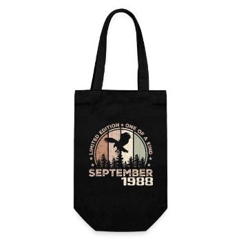 Incomparable since September 1988 36 Anniversary - Gift Bag for Bottles - black - Front