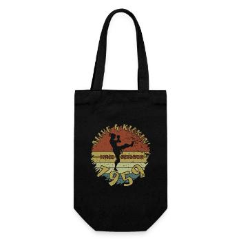 65. Geburtstag Alive and kickin since 10/1959 - Gift Bag for Bottles - black - Front