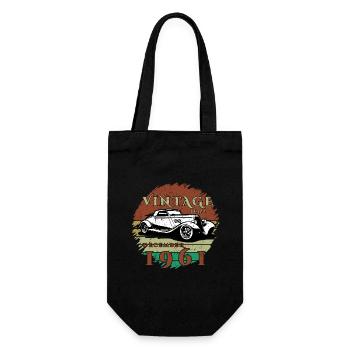 63ème Anniversaire - Classique - Millésime depuis 12/1961 - Sac à bouteille - noir - Devant