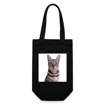 Chat chat chaton doux - Sac à bouteille - noir - Devant