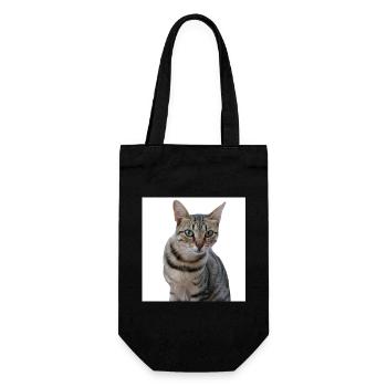 Chat chat chaton doux - Sac à bouteille - noir - Devant