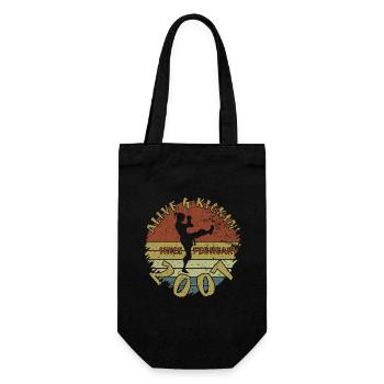 18. Geburtstag Alive and kickin since 02/2007 - Gift Bag for Bottles - black - Front
