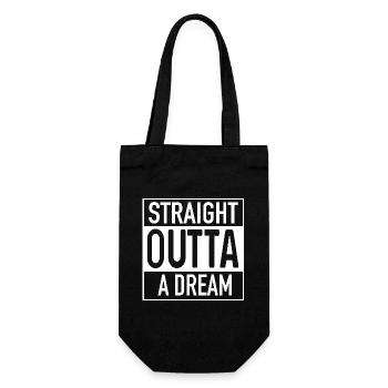 Straight OUTTA A Dream - Gift Bag for Bottles - black - Front