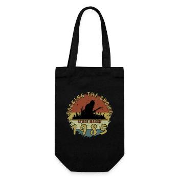 40th Birthday Rocking the crowd GIT 03/1985 - Gift Bag for Bottles - black - Front