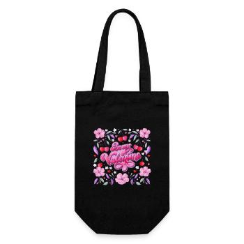 Be My Valentine - Gift Bag for Bottles - black - Front