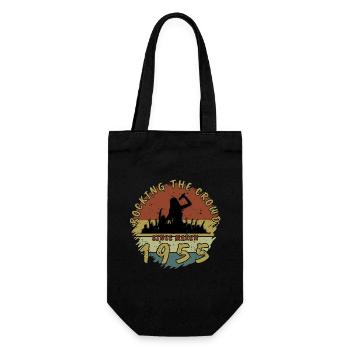 70th Birthday Rocking the crowd SNG 03/1955 - Gift Bag for Bottles - black - Front
