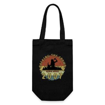 18th Birthday Rocking the crowd SNG 04/2007 - Gift Bag for Bottles - black - Front