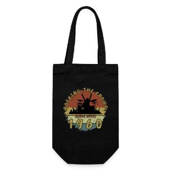 65th Birthday Rocking the crowd DRM 04/1960 - Gift Bag for Bottles - black - Front