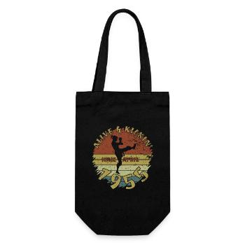 70. Geburtstag Alive and kickin since 04/1955 - Gift Bag for Bottles - black - Front