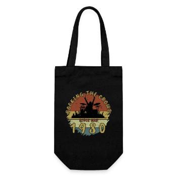 45th Birthday Rocking the crowd DRM 05/1980 - Gift Bag for Bottles - black - Front
