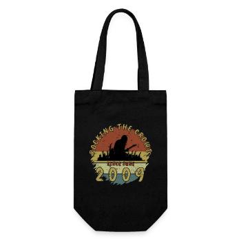 16th Birthday Rocking the crowd GIT 06/2009 - Gift Bag for Bottles - black - Front