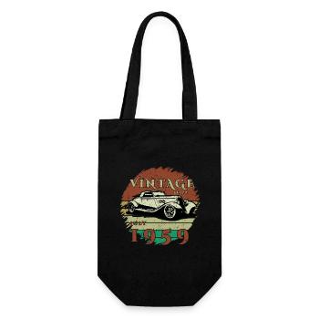 66ème Anniversaire - Classiques - Millésime depuis 07/1959 - Sac à bouteille - noir - Devant