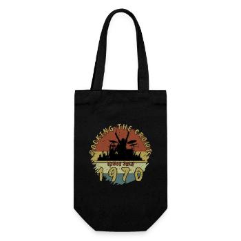 55th Birthday Rocking the crowd DRM 07/1970 - Gift Bag for Bottles - black - Front