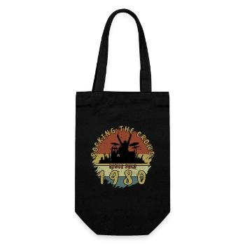 45th Birthday Rocking the crowd DRM 07/1980 - Gift Bag for Bottles - black - Front