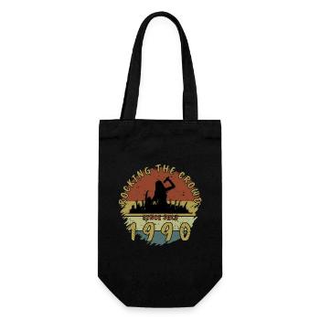 35th Birthday Rocking the crowd SNG 07/1990 - Gift Bag for Bottles - black - Front