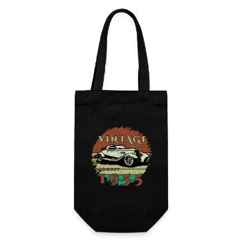 70ème Anniversaire - Classique - Millésime depuis 08/1955 - Sac à bouteille - noir - Devant
