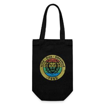 30. Geburtstag Wild, free & untamed since 08/1995 - Gift Bag for Bottles - black - Front