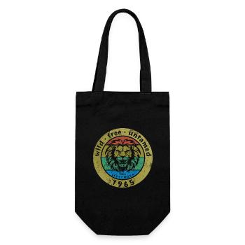 60. Birthday Rocking the crowd since 09/1965 - Gift Bag for Bottles - black - Front