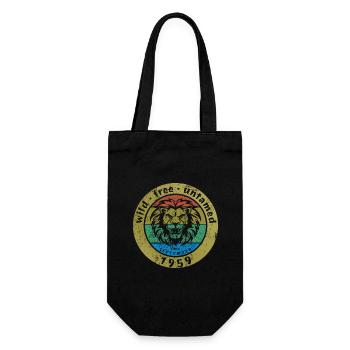 66. Birthday Rocking the crowd since 09/1959 - Gift Bag for Bottles - black - Front