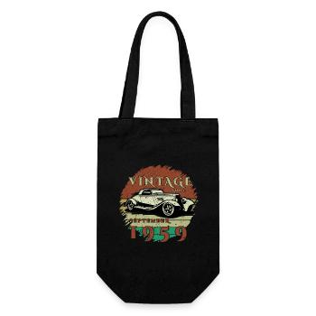 66ème Anniversaire - Classiques - Millésime depuis 09/1959 - Sac à bouteille - noir - Devant
