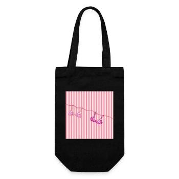 Feminismus  - Geschenkbeutel für Flaschen - Schwarz - Vorne