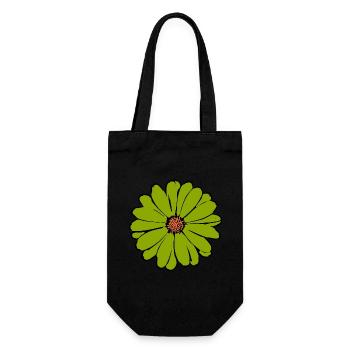 Flower green flower green flowers st patrick's day - Gift Bag for Bottles - black - Front