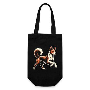 Basenji - Sac à bouteille - noir - Devant
