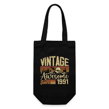 Vintage 1991 Rétro Cadeau D’anniversaire 1991 - Sac à bouteille - noir - Devant