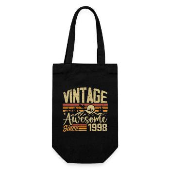 Vintage 1998 Rétro Cadeau D’anniversaire 1998 - Sac à bouteille - noir - Devant