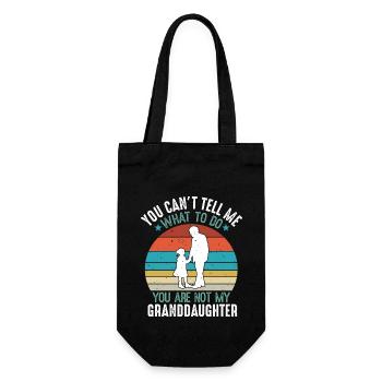 Vintage You Cant Tell Me What To Do Cute Design - Gift Bag for Bottles - black - Front