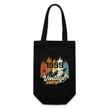 Vintage Juli 1999 Geburtstagsgeschenk Juli 1999 - Geschenkbeutel für Flaschen - Schwarz - Vorne
