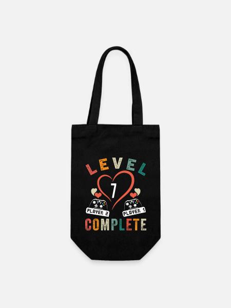 Level 7 Complete 7eme Anniversaire 7 ans Mariage - Sac à bouteille - noir