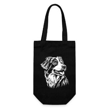 Berger australien - Dog Fan - Sac à bouteille - noir - Devant