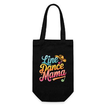 Mama tanzt Line Dance Line Dancing Mom - Gift Bag for Bottles - black - Front